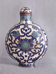 19th Chinese Cloisonné Snuff Bottle