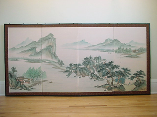 Early 20th C. Chinese Folding Screen