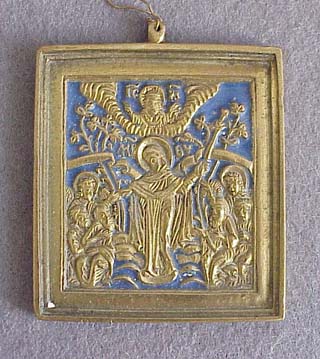 Nineteenth Century Russian Orthodox Old Believer Travel Icon