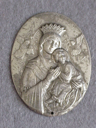 Early 20th C. Christian Stamped Medal