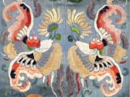 19th C. Chinese Silk Embroidery Robe Fragment